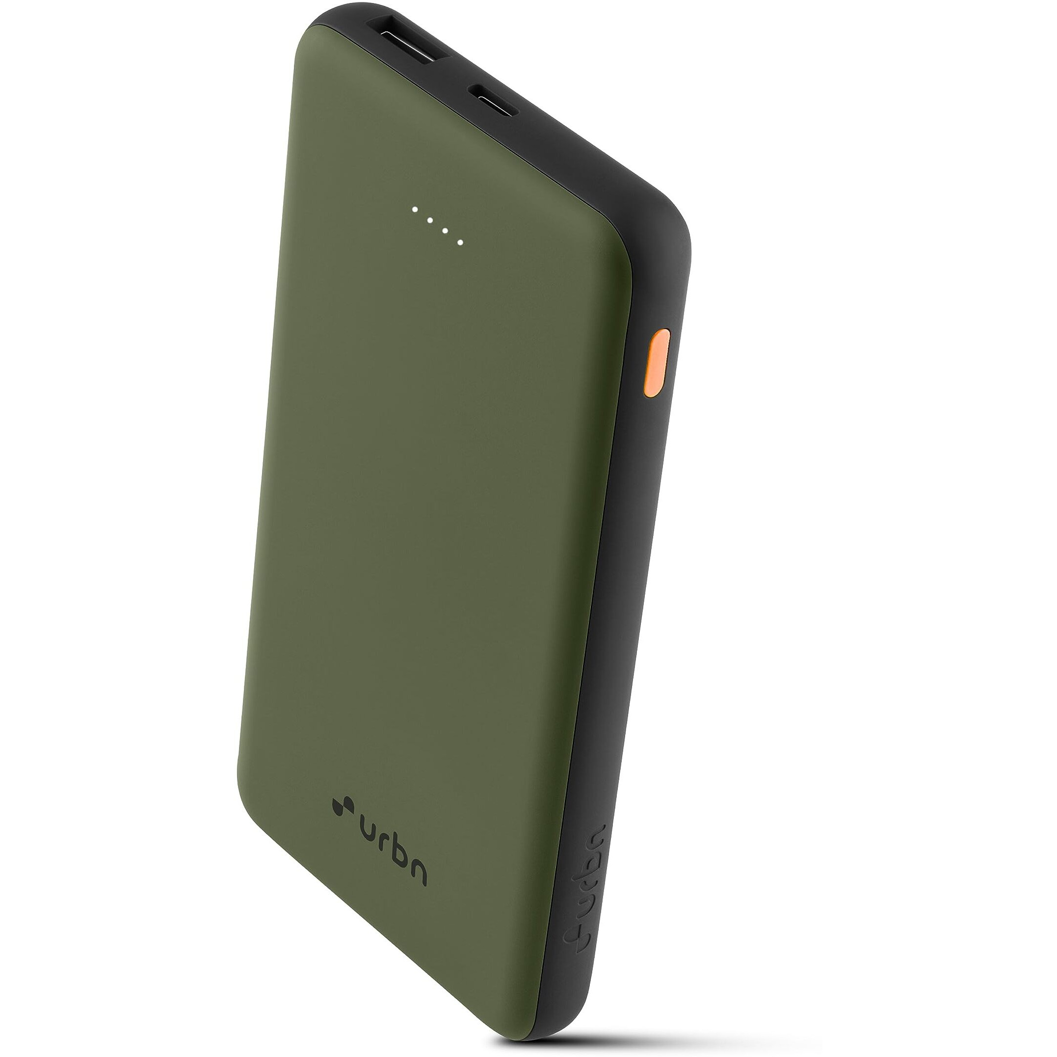 URBN 10,000mAh Ultra Slim Power Bank with Type C Dual Ports | 12W Fast Charging | 4-Layer Circuit Protection | BIS Certified | Made in India | 6-Month Replacement Warranty | Free Type C Cable | Camo