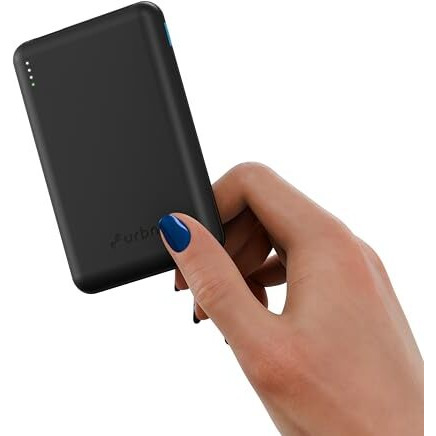URBN 10000 mAh Nano Slim Power Bank | 22.5W Fast Charging | Type C PD (Input& Output) | Made in India | Two Way Fast Charge | for iPhone, Android & More (Black)