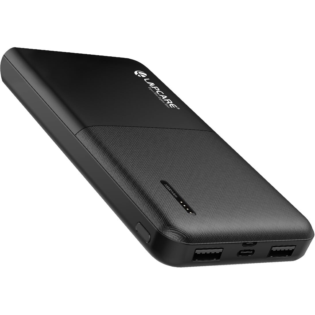 LAPCARE Smart Tank 10000Mah Fast Charging Power Bank | Dual USB Port | Led Indicator | Light Weight | Multi Protocol Support | Multi Circuit Protection | Compact & Slim Design | Made in India