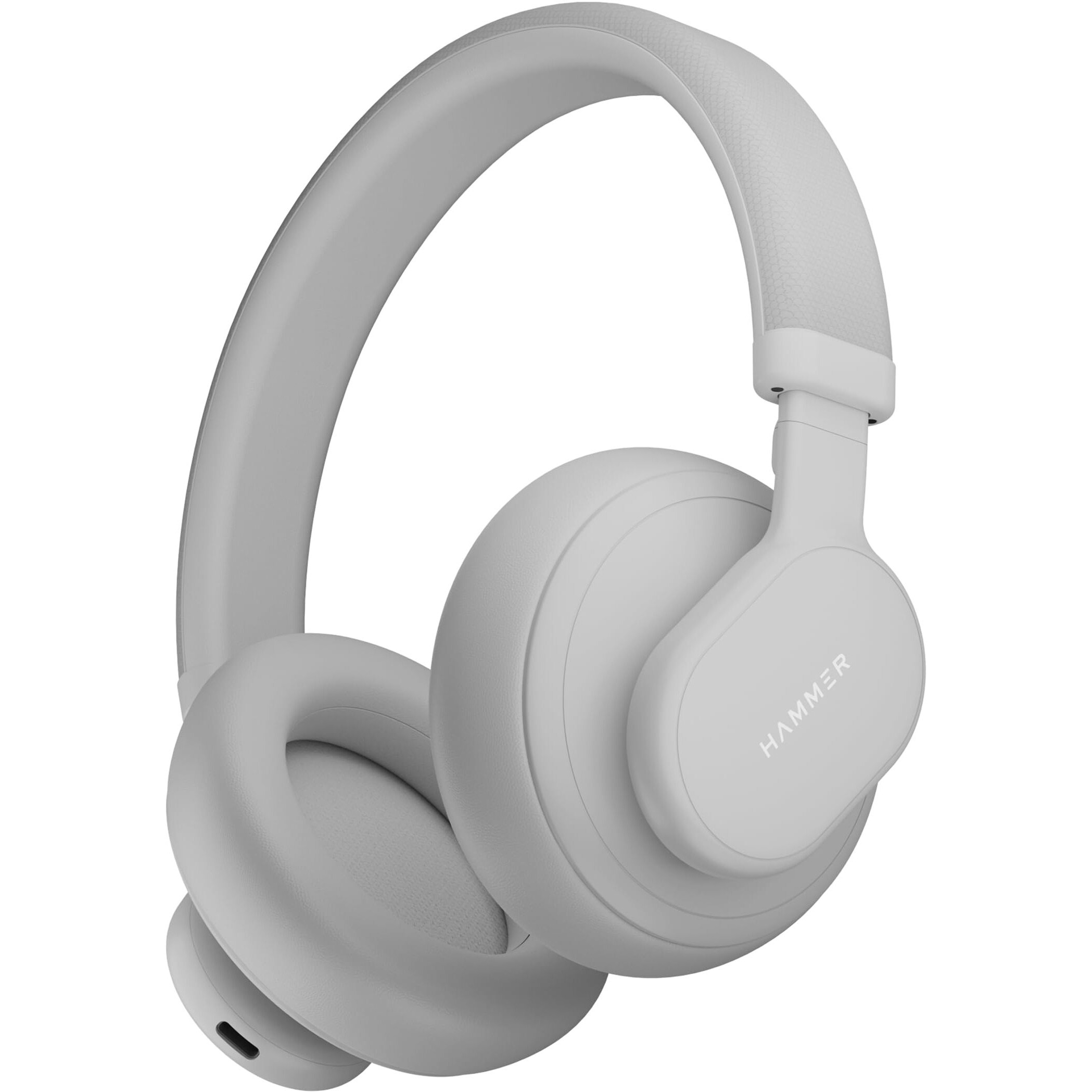HAMMER Bash Max Over The Ear Wireless Bluetooth Headphones with Mic, Touch Control, Deep Bass, Upto 40 Hours Playtime, Bluetooth 5.3, Workout/Travel (Cool Grey)