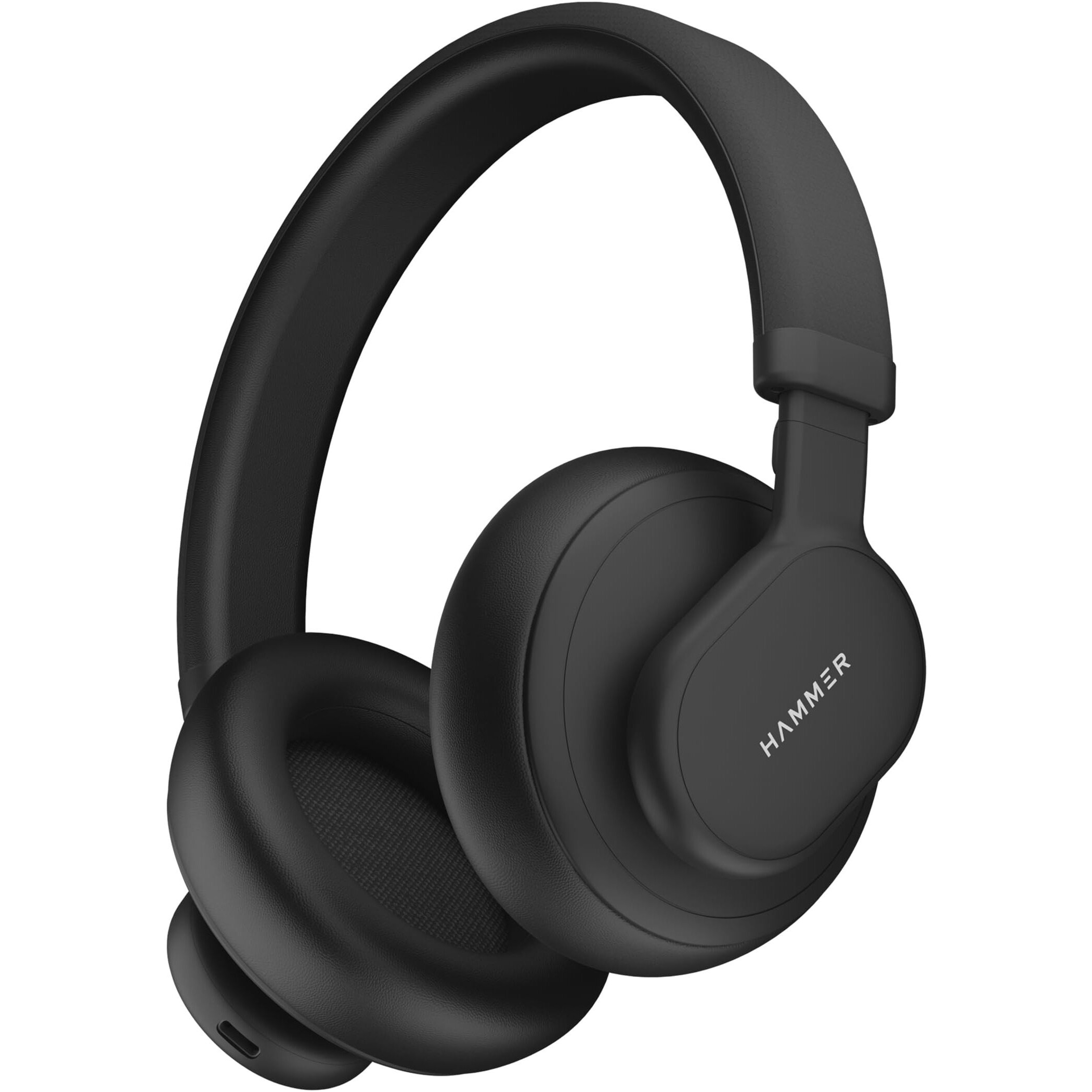 HAMMER Bash Max Over The Ear Wireless Bluetooth Headphones with Mic, Touch Control, Deep Bass, Upto 40 Hours Playtime, Bluetooth 5.3, Workout/Travel (Black)