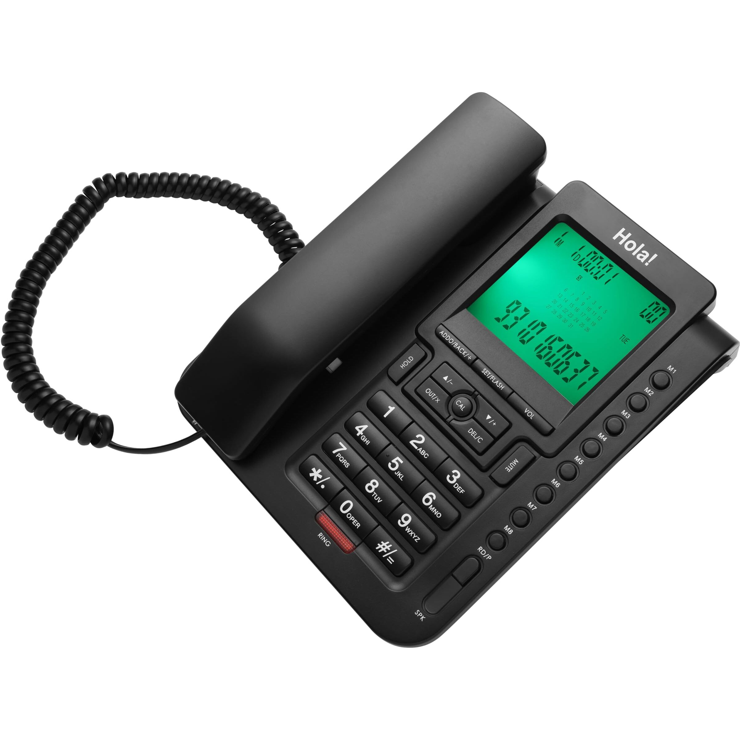 Hola TF 710 Big Display Caller ID Speaker Phone with 6 One Touch Memory