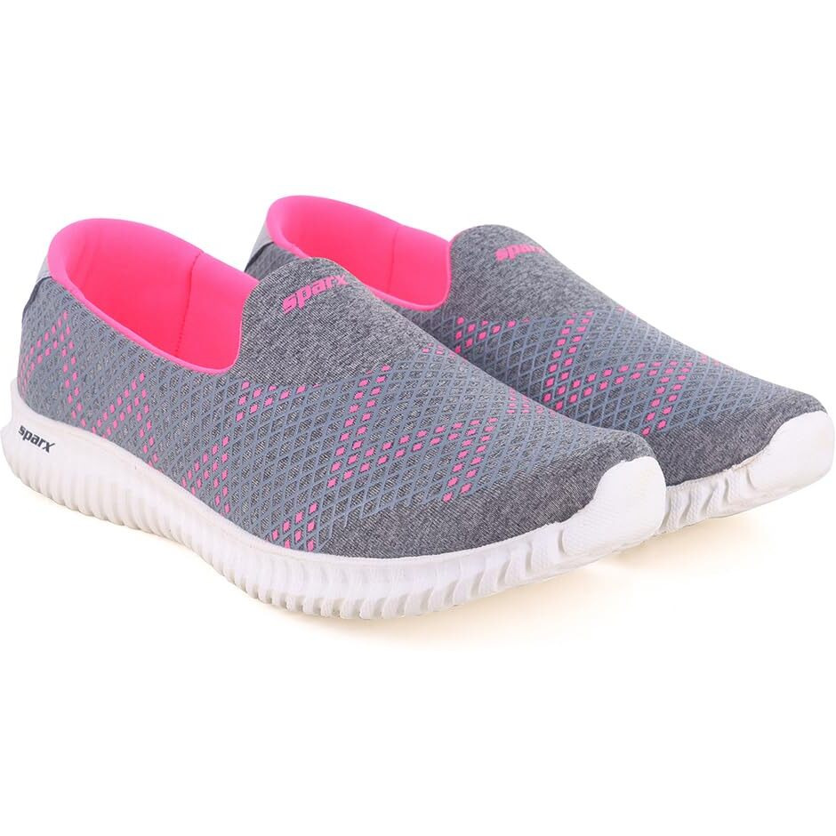 SPARX Womens SL 123 | Enhanced Durability & Soft Cushion | Grey Running Shoe - 8 UK (SL 123)