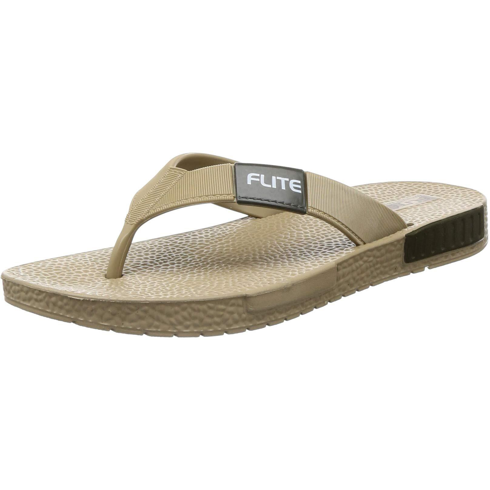 FLITE Men Khaki/Olive Slippers-9 UK (43 1/3 EU) (FL0330G_KHOL0009)