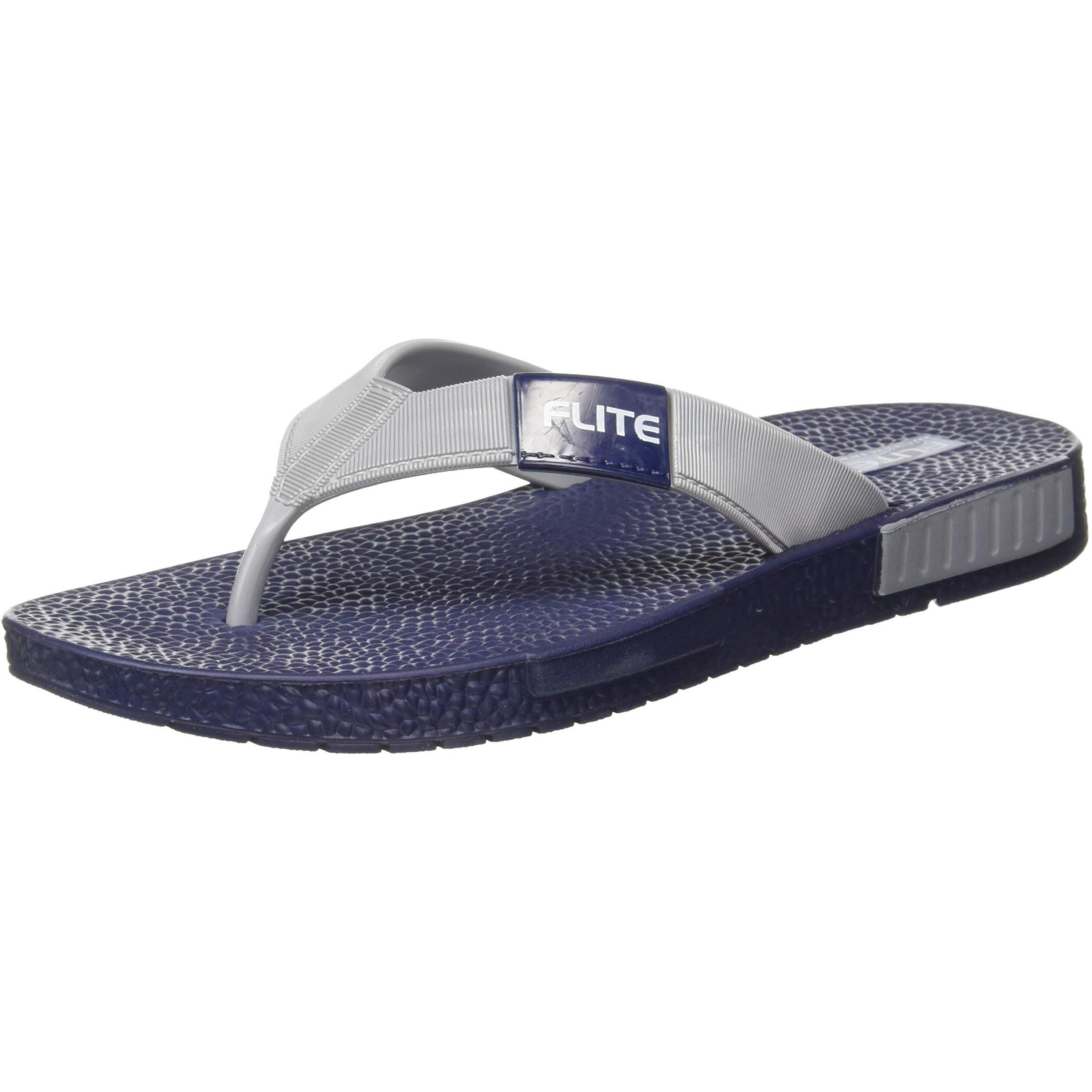 FLITE Men Navy Grey Slippers-9 UK (43 1/3 EU) (FL0330G_NVGY0009)
