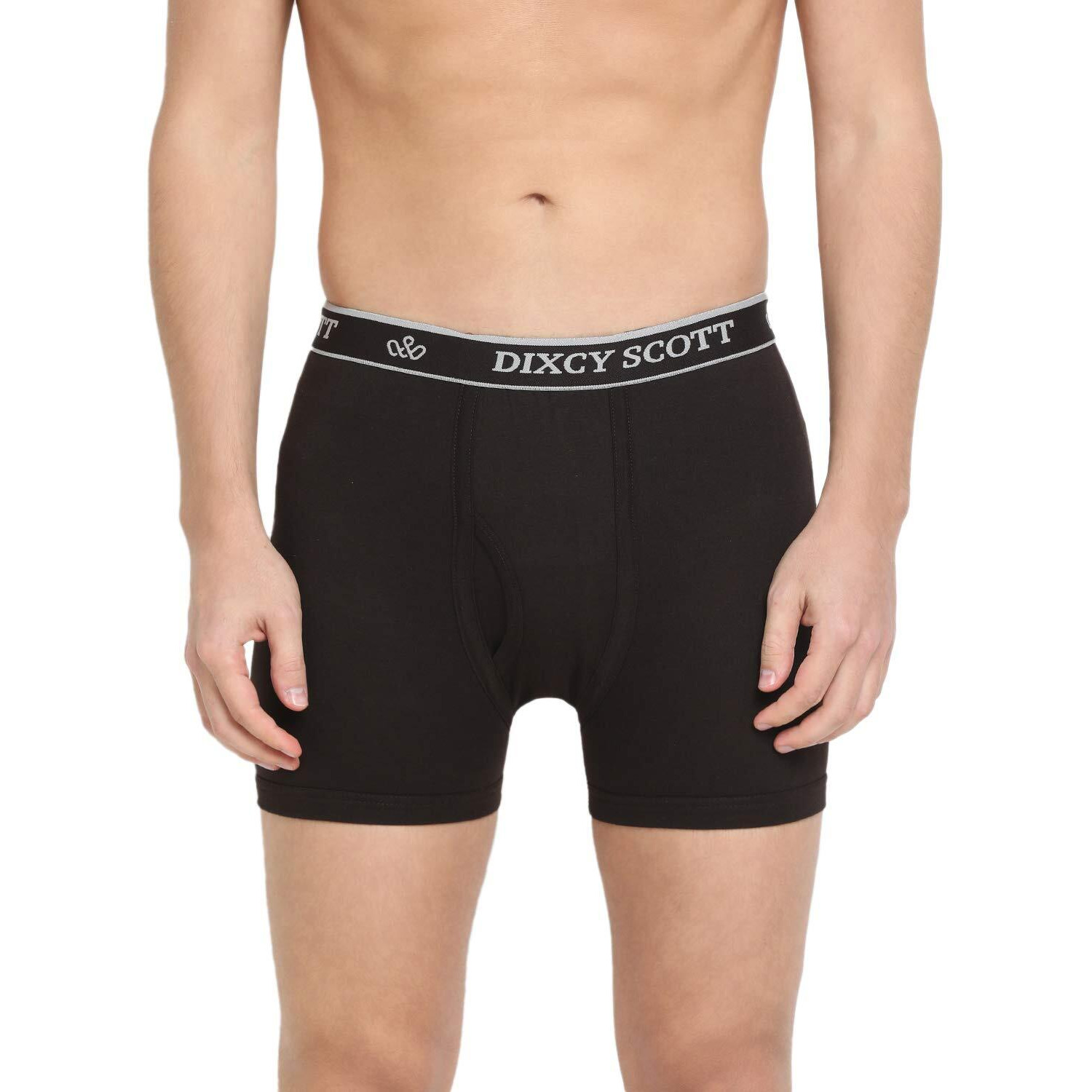 Dixcy Scott Originals Mens Long Cross Trunk Comfort Fit Solid Innerwear Outer Elastic with Spandex- Assorted - Print & Color May be Vary(Assorted - Pack of 3 )-XL