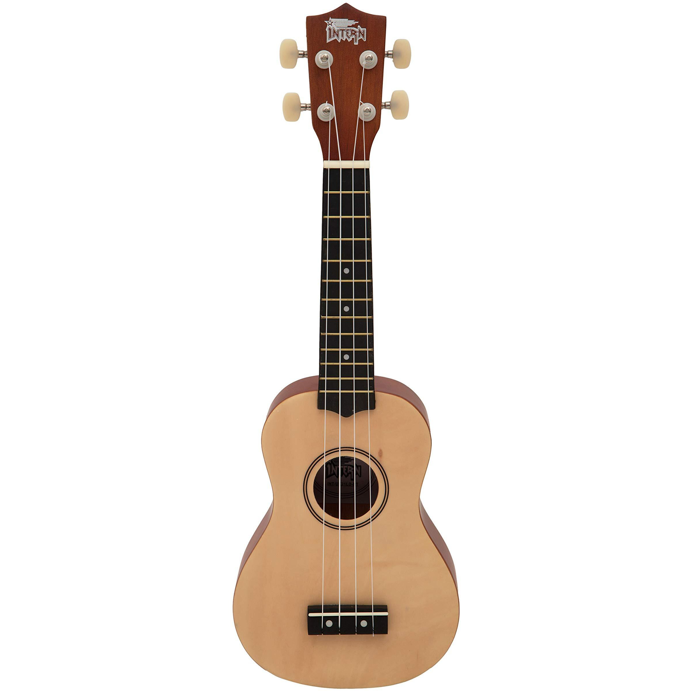 Intern INT-UK21LD-NT Concert Ukele with Bag (Natural)