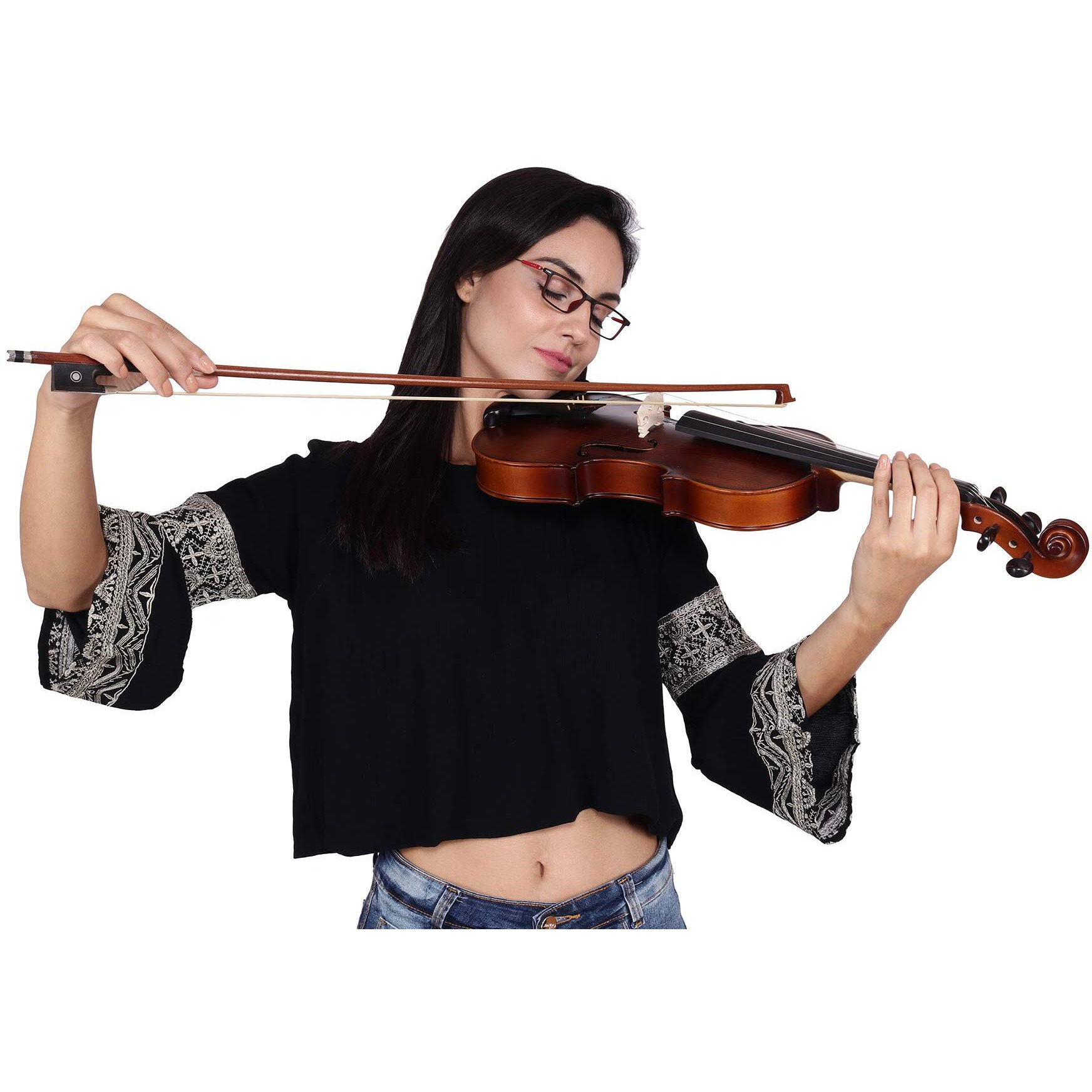 Arctic Apex Violin Kit -Solid wood Violin 4/4 with case, bow & Rosin