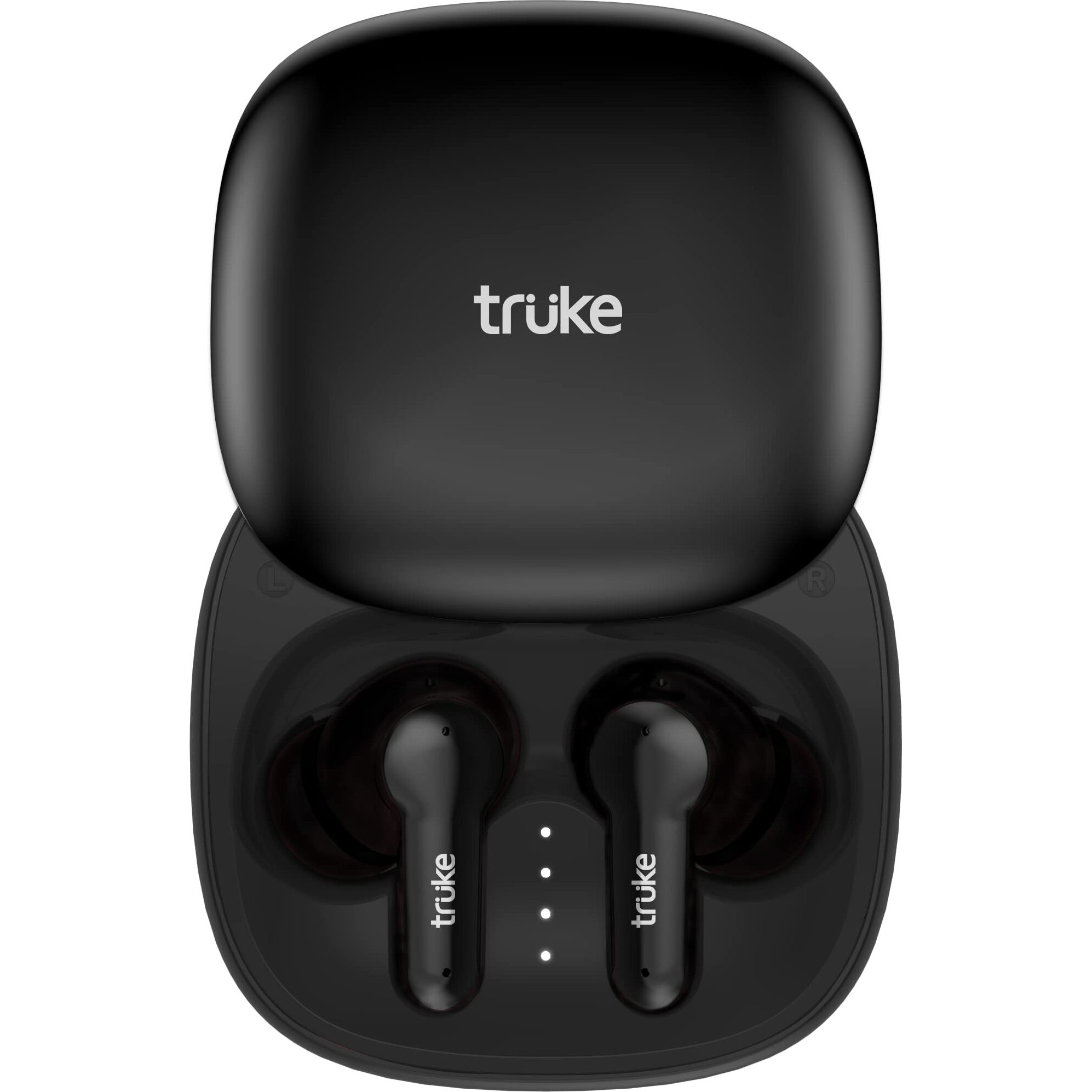 truke Buds S2 Lite True Wireless Made in India Earbuds with MEMS Quad-Mic ENC, 48H Playtime, 10mm Real Titanium Speaker, Gaming Mode, Type-C Fast Charge, AAC Codec, BT 5.1, IPX4 (Black)