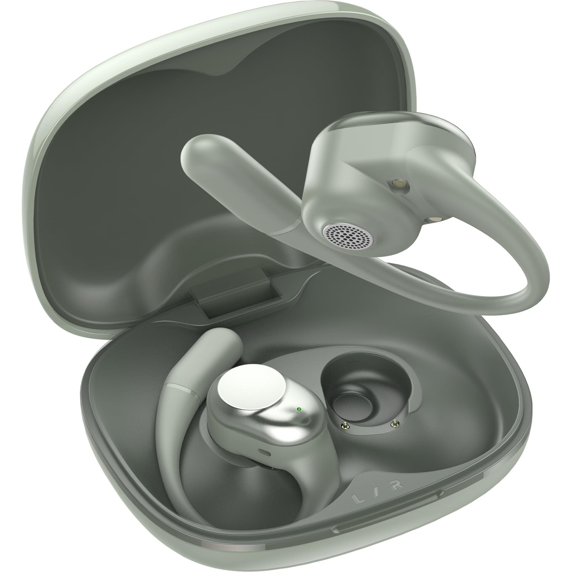 truke Newly Launched Buds Freedom Open Ear Wireless Earbuds with PureVoice Technology, 16mm Beryllium Speaker, 60H Playtime, Quad Mic for Crystal-Clear Calls, Fast Charging, BT 5.4 (Mint Green)