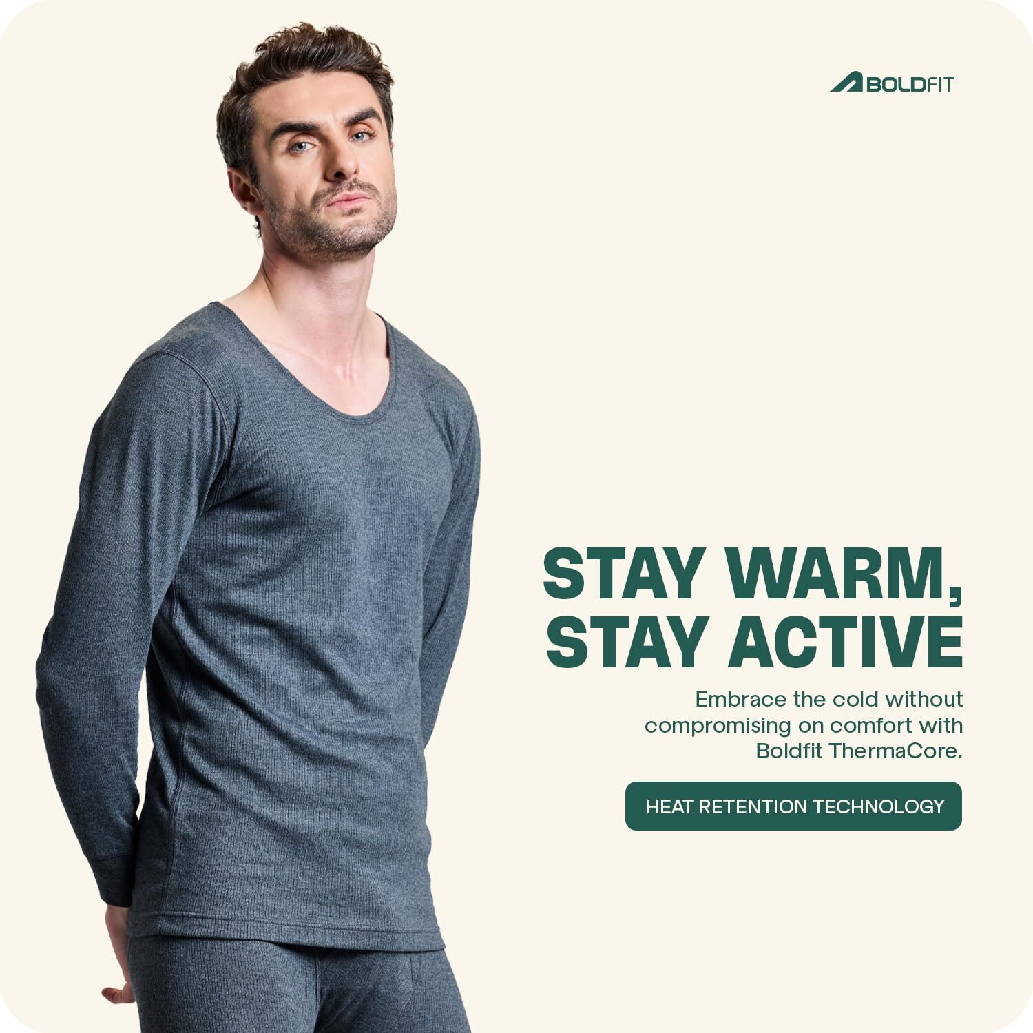 Boldfit Men's Regular Fit Undershirt (BFTBM3011SM_Grey M)