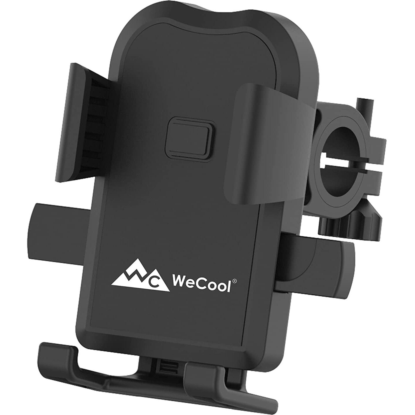 WeCool B1 Silicone Mobile Holder for Bikes Or Bike Mobile Holder for Maps and GPS Navigation, One Click Locking, Firm Gripping, Anti Shake and Stable Cradle Clamp with 360 Rotation Phone Mount