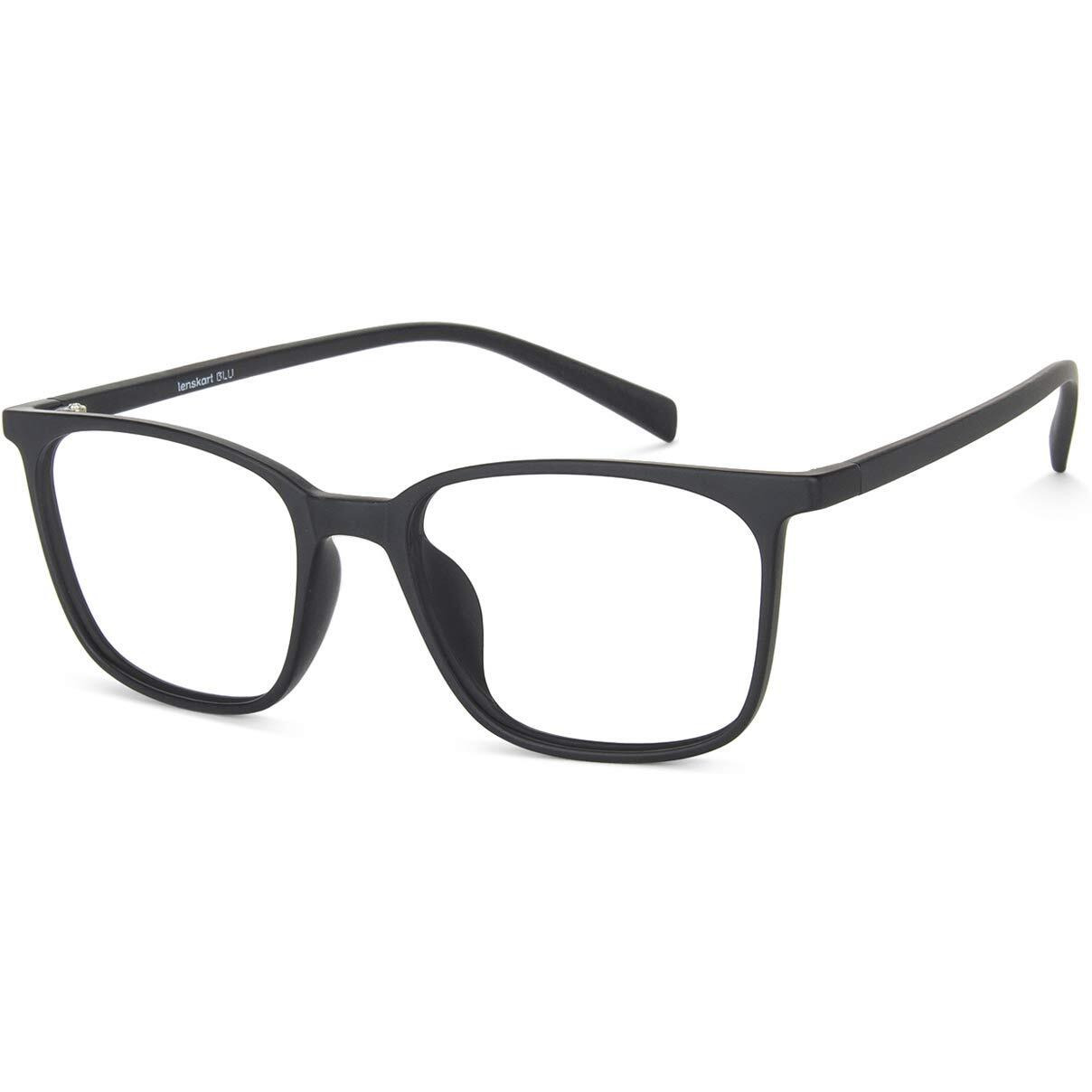LENSKART BLU | Zero Power Blue Cut Computer Glasses | Gaming Glasses | Anti Glare, Lightweight & Blocks Harmful Rays | UV Protection Specs | Men & Women | Medium | LB E13526