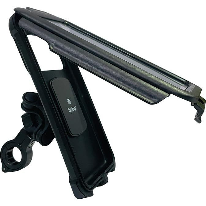 BOBO BM10H PRO Plus Handlebar Mount with PRO Plus Vibration Damper, Fully Waterproof Bike/Motorcycle/Scooter Mobile Phone Holder Mount, Ideal for Maps and GPS Navigation (Black)