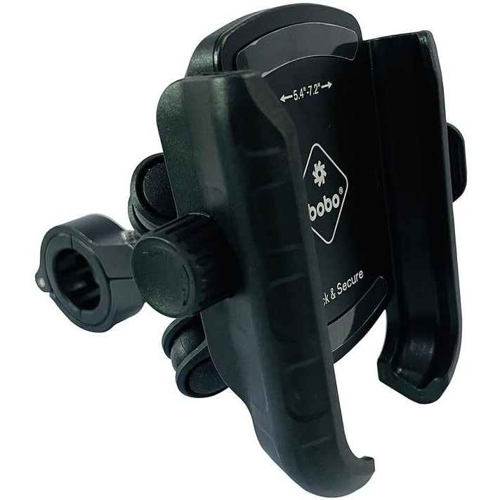 BOBO BM14 PRO Plus Quick Release with PRO Plus Vibration Damper Waterproof Bike/Motorcycle/Scooter Mobile Phone Holder Mount, Ideal for Maps and GPS Navigation (Black)