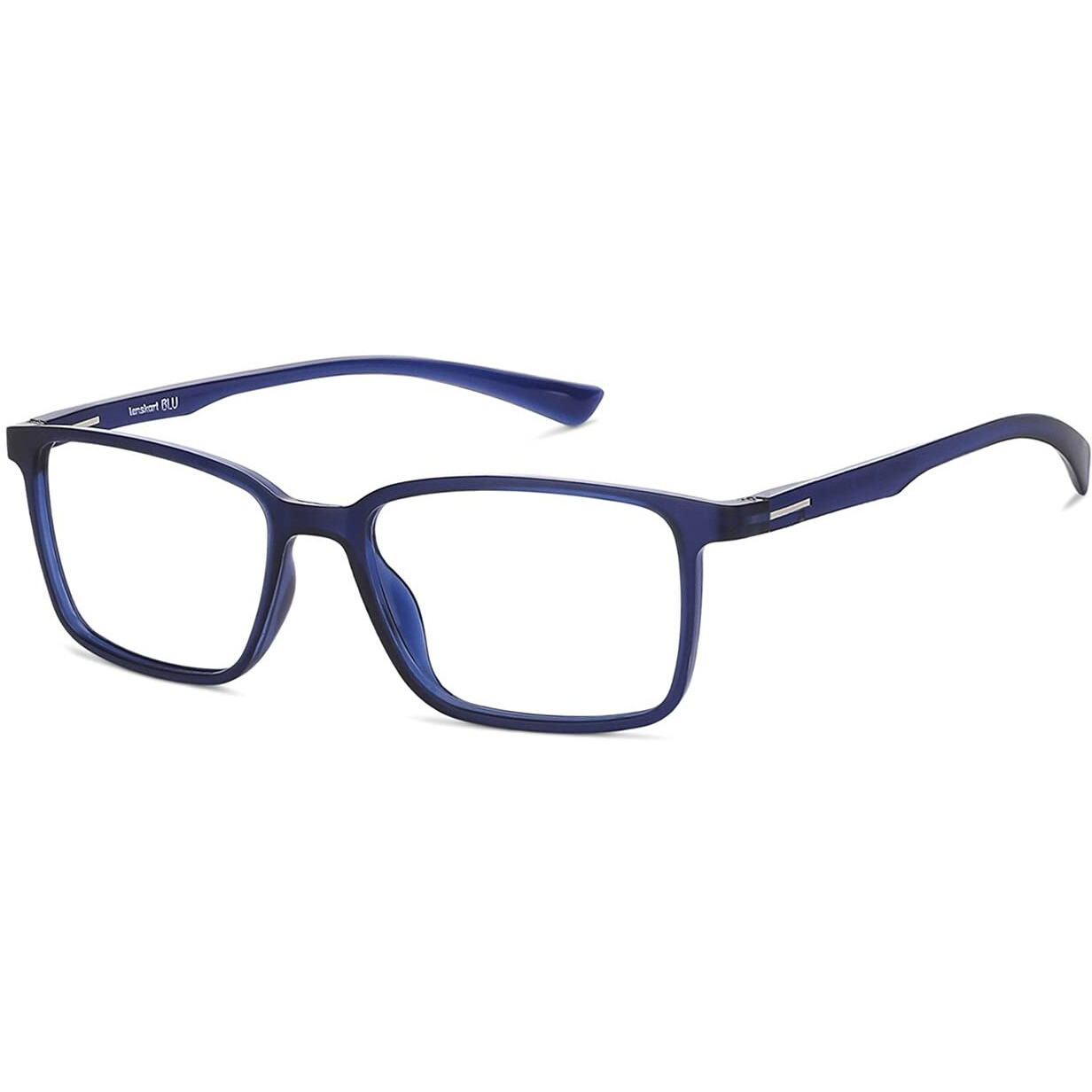 LENSKART BLU | Zero Power Blue Cut Computer Glasses | Gaming Glasses | Anti Glare, Lightweight & Blocks Harmful Rays | UV Protection Specs | Men & Women | Large | LB E13737