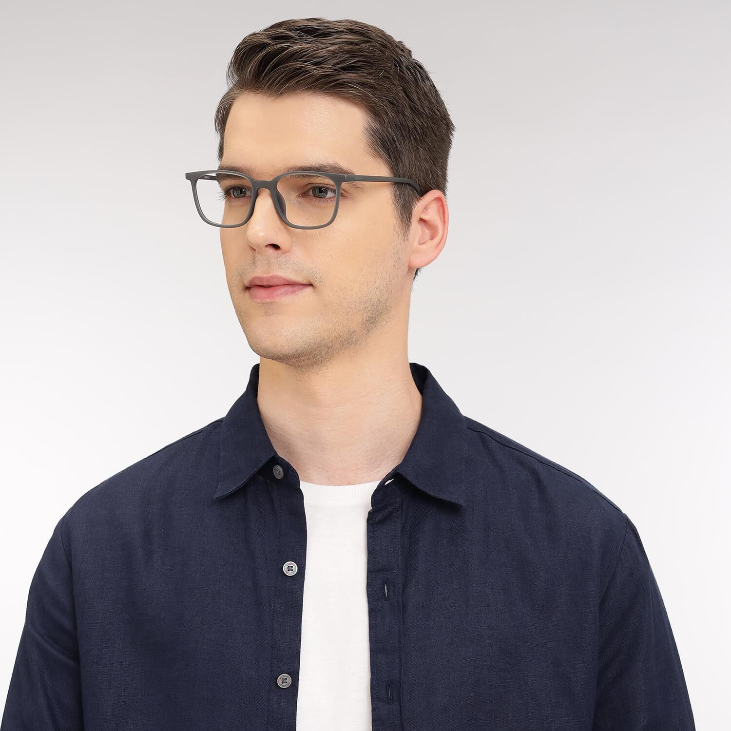 LENSKART BLU | Zero Power Blue Cut Computer Glasses | Gaming Glasses | Anti Glare, Lightweight & Blocks Harmful Rays | UV Protection Specs | Men & Women | Medium | LB E13526