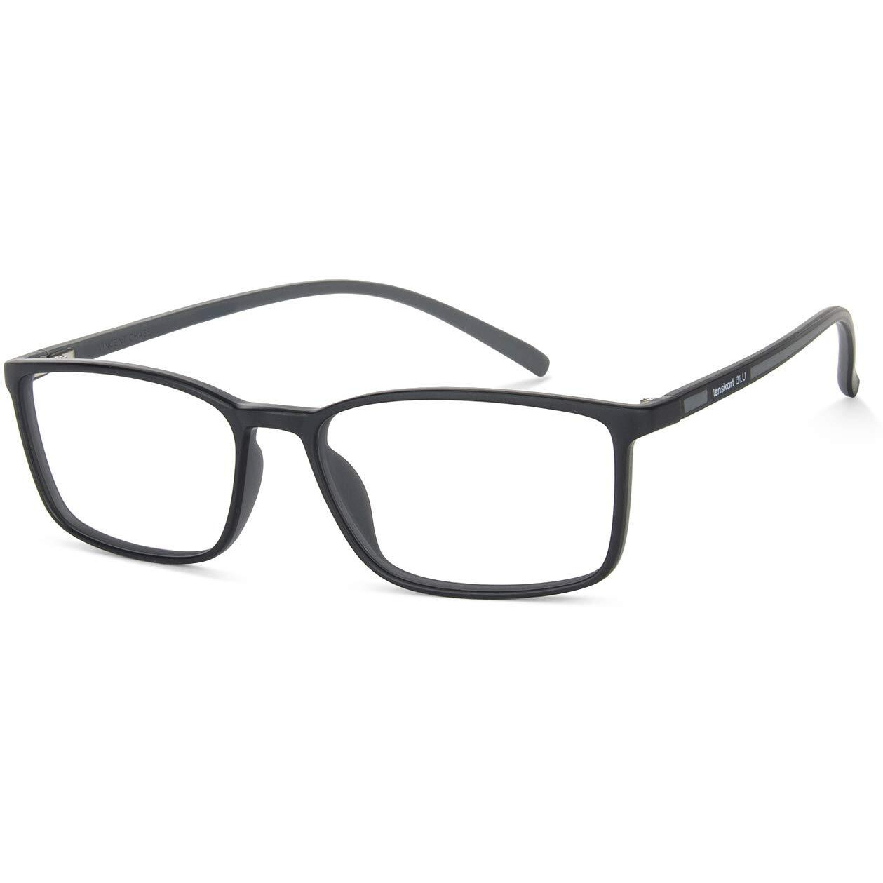 LENSKART BLU | Zero Power Blue Cut Computer Glasses | Gaming Glasses | Anti Glare, Lightweight & Blocks Harmful Rays | UV Protection Specs | Men & Women | Medium | LB E13527