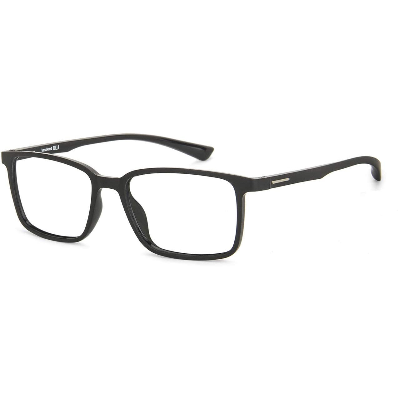 LENSKART BLU | Zero Power Blue Cut Computer Glasses | Gaming Glasses | Anti Glare, Lightweight & Blocks Harmful Rays | UV Protection Specs | Men & Women | Large | LB E13737