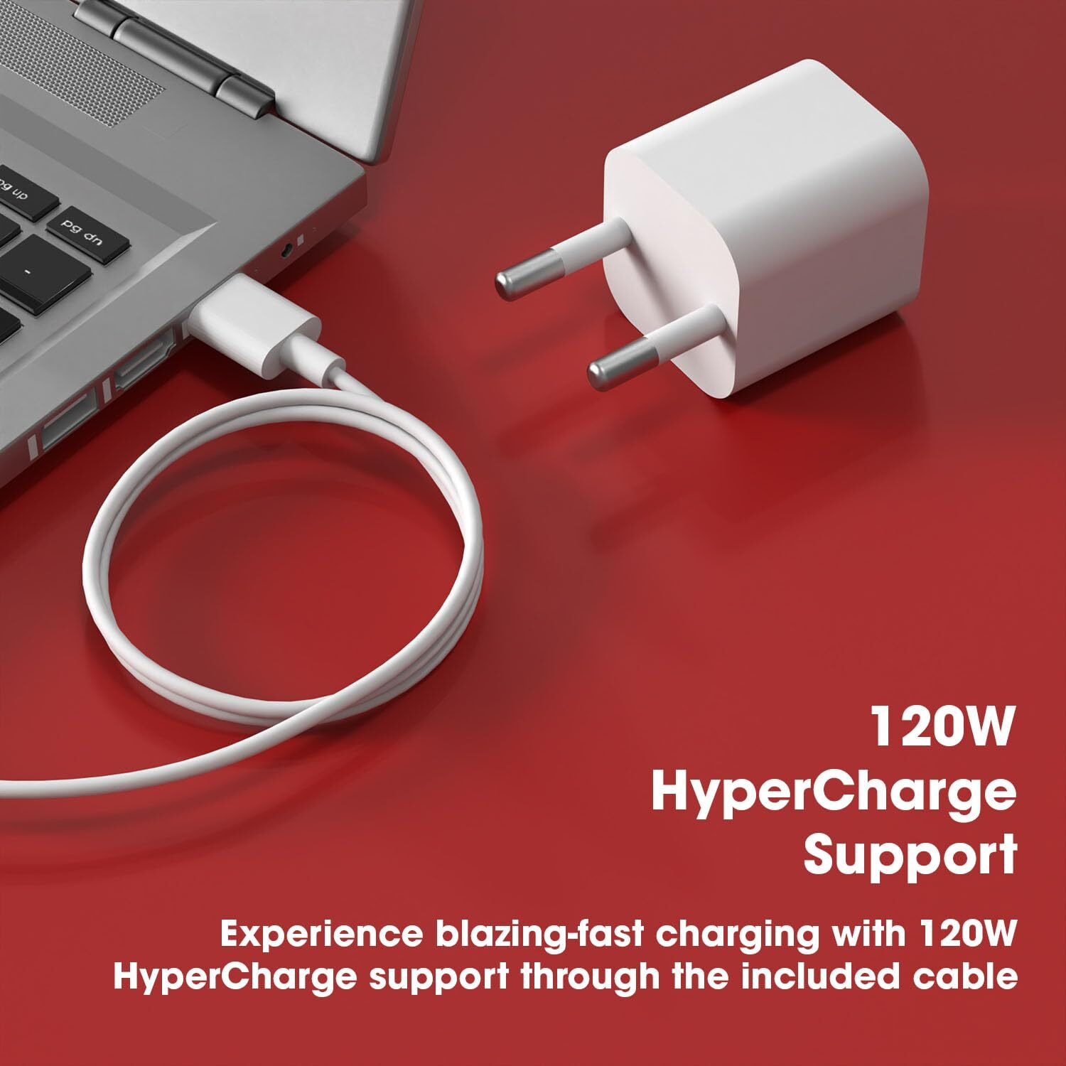 Sounce Mi Usb To Type C 120W Hypercharge Cable, 6A Fast Charging Cable With Up To 480 Mbps High-Speed Data Transfer & Sync Cord Compatible With All Xiaomi Smartphones And Devices,White (1 Meter)
