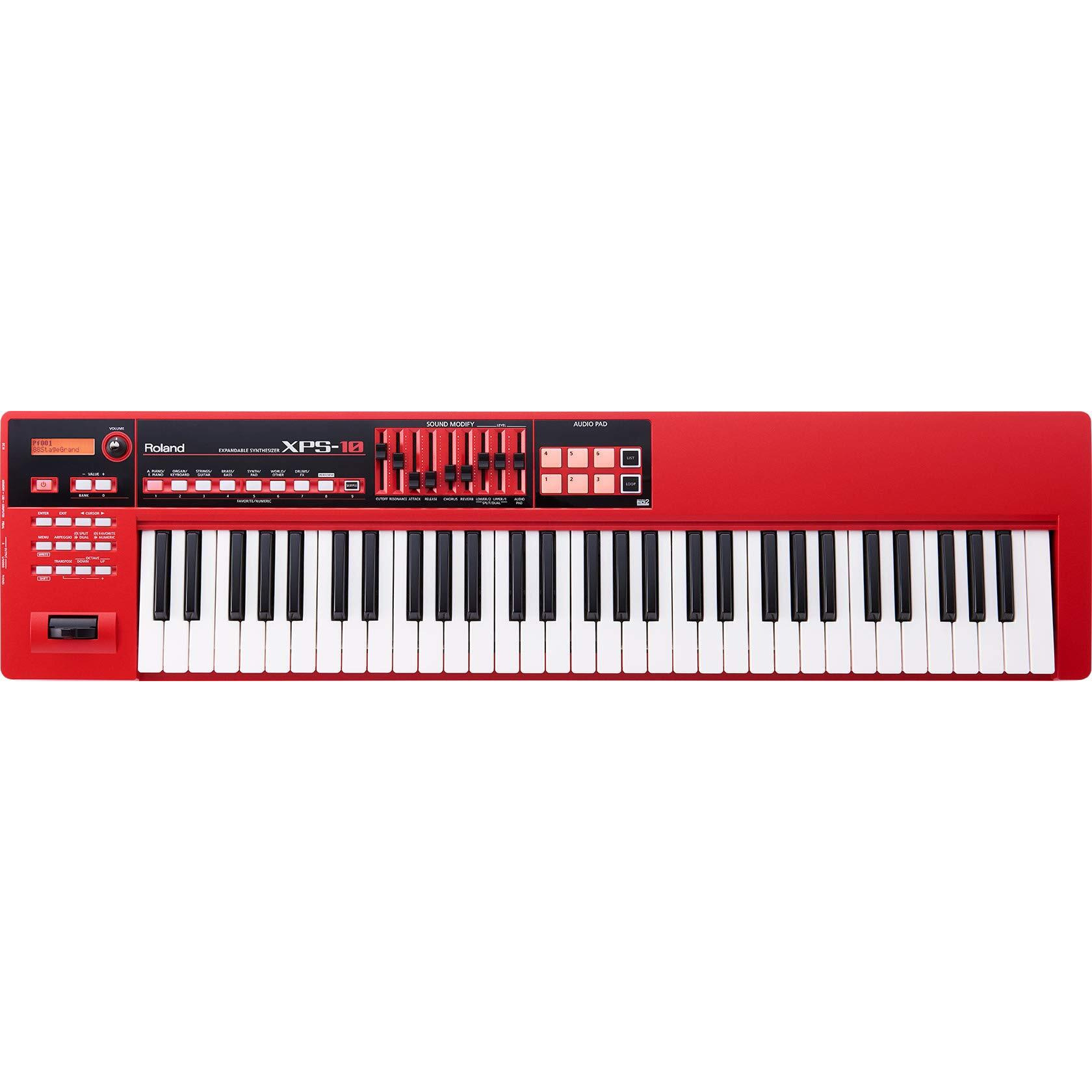 Roland XPS-10 Expandable Synthesizer Pro Keyboard Red Color