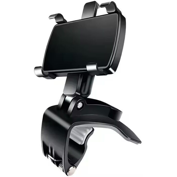 moxly 360 Rotatable Car Mobile Holder for Dashboard & Rearview Mirror, Anti-Slip Phone Mount, Universal Car Phone Holder for All Mobile Phones Up to 6.5"  Black MXK-590