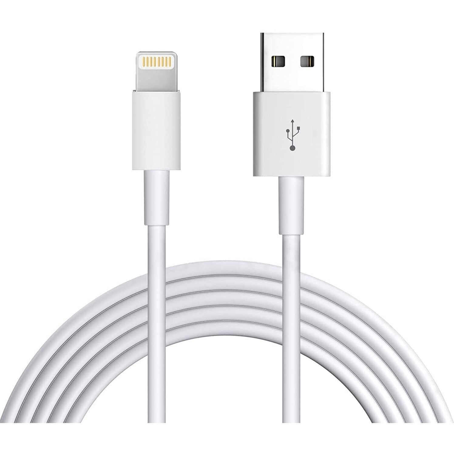 Sounce iPhone Charger Cable 6 Foot, Apple MFi Certified Lightning Cable 6ft USB Cord for iPhone 13/12/11/Pro/Max/Mini/SE/XR/XS/X/8/7/Plus/6/6S, iPad/iPad Air 2/Mini 4/3/2, White