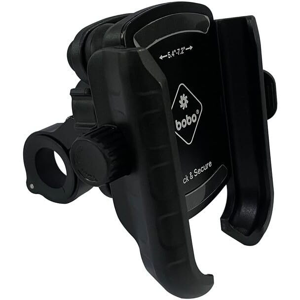 BOBO BM14 PRO Quick Release with Vibration Controller Waterproof Bike/Motorcycle/Scooter Mobile Phone Holder Mount, Ideal for Maps and GPS Navigation (Black)
