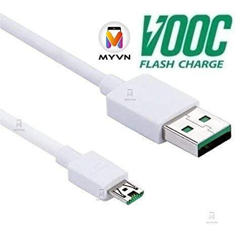 MYVN 20W Flash Super Vooc Micro Usb 7 Pin Data Sync Fast Charging Cable For Cellular Phones Oppo Reno/Oppo F9 Pro/ F11 Pro Upto 4Amp For All Oppo Smartphones
