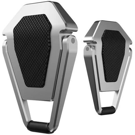 EDNITA Mini Laptop Stand for Desk | Portable Metal PC Desk Stand, Aluminium Cooling Pad Mini Clip Compatible with MacBook Apple Laptop, Lenovo, Dell, Hp, Acer & Other Laptops Pack of-2 (Silver)