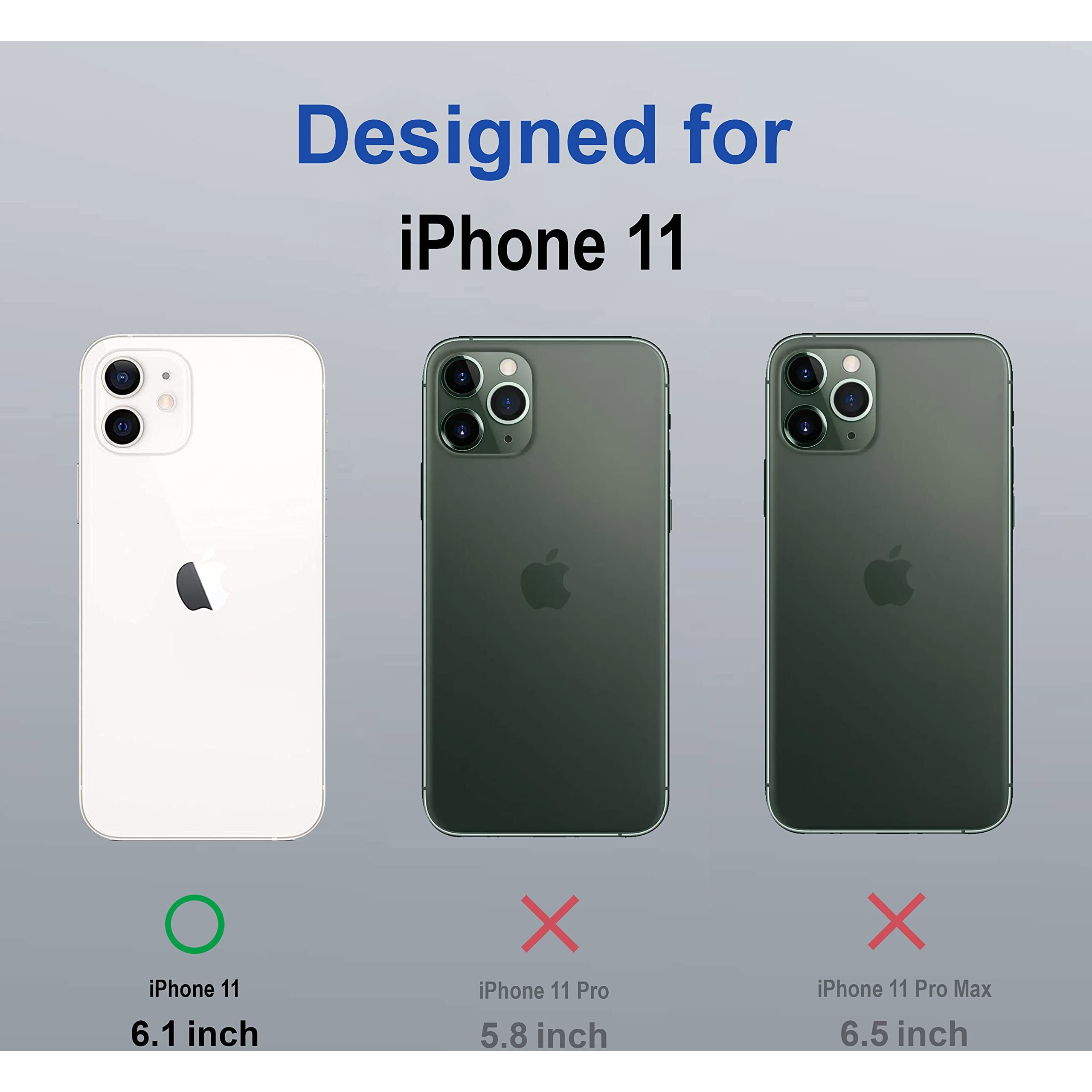 Zapcase Back Case Cover for iPhone 11 | Compatible for iPhone 11 Back Case Cover | Compatible with MagSafe | Scratch-Resistant Back Case Cover | Clear