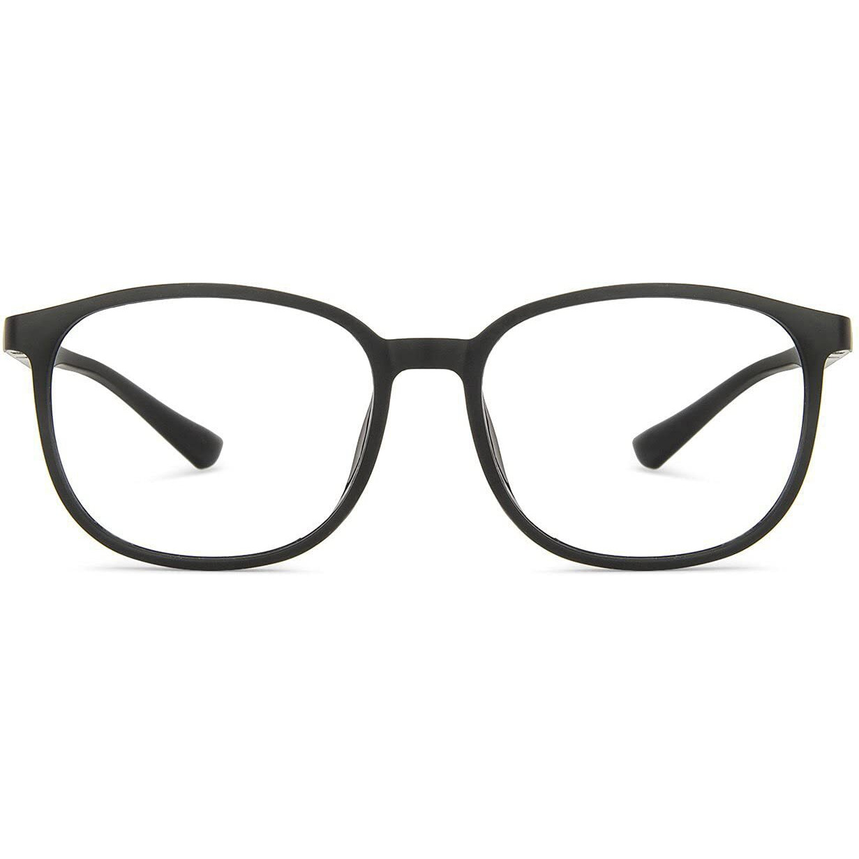LENSKART BLU | Zero Power Blue Cut Computer Glasses | Gaming Glasses | Anti Glare, Lightweight & Blocks Harmful Rays | UV Protection Specs | Men & Women | Large | LB E13739 (Black)