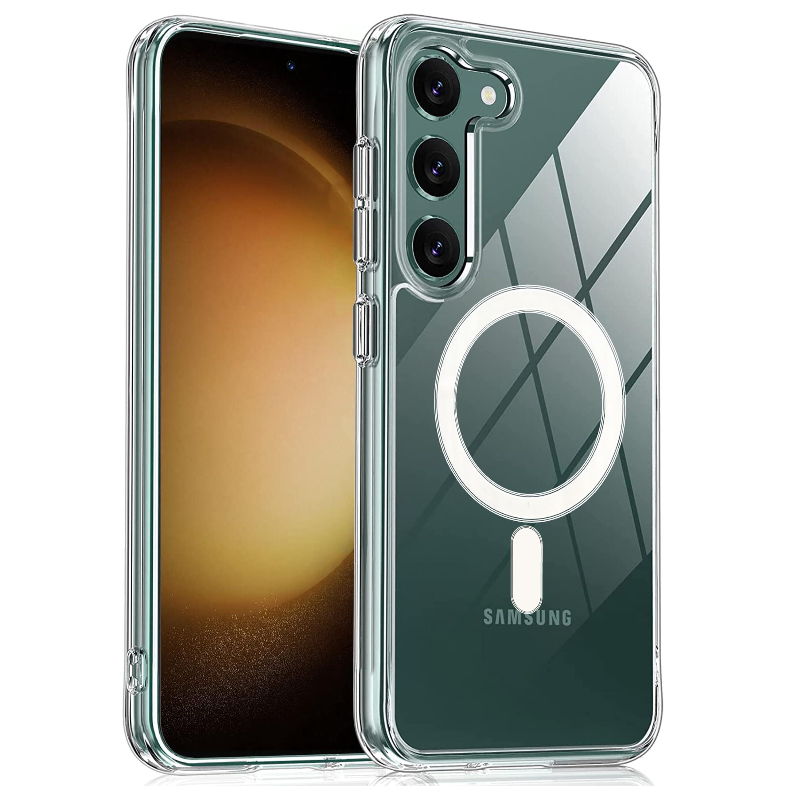 Zapcase Back Case Cover for Samsung Galaxy S23 5G | Compatible for Samsung Galaxy S23 5G Back Case Cover | Compatible with MagSafe | Scratch-Resistant Back Case Cover | Clear