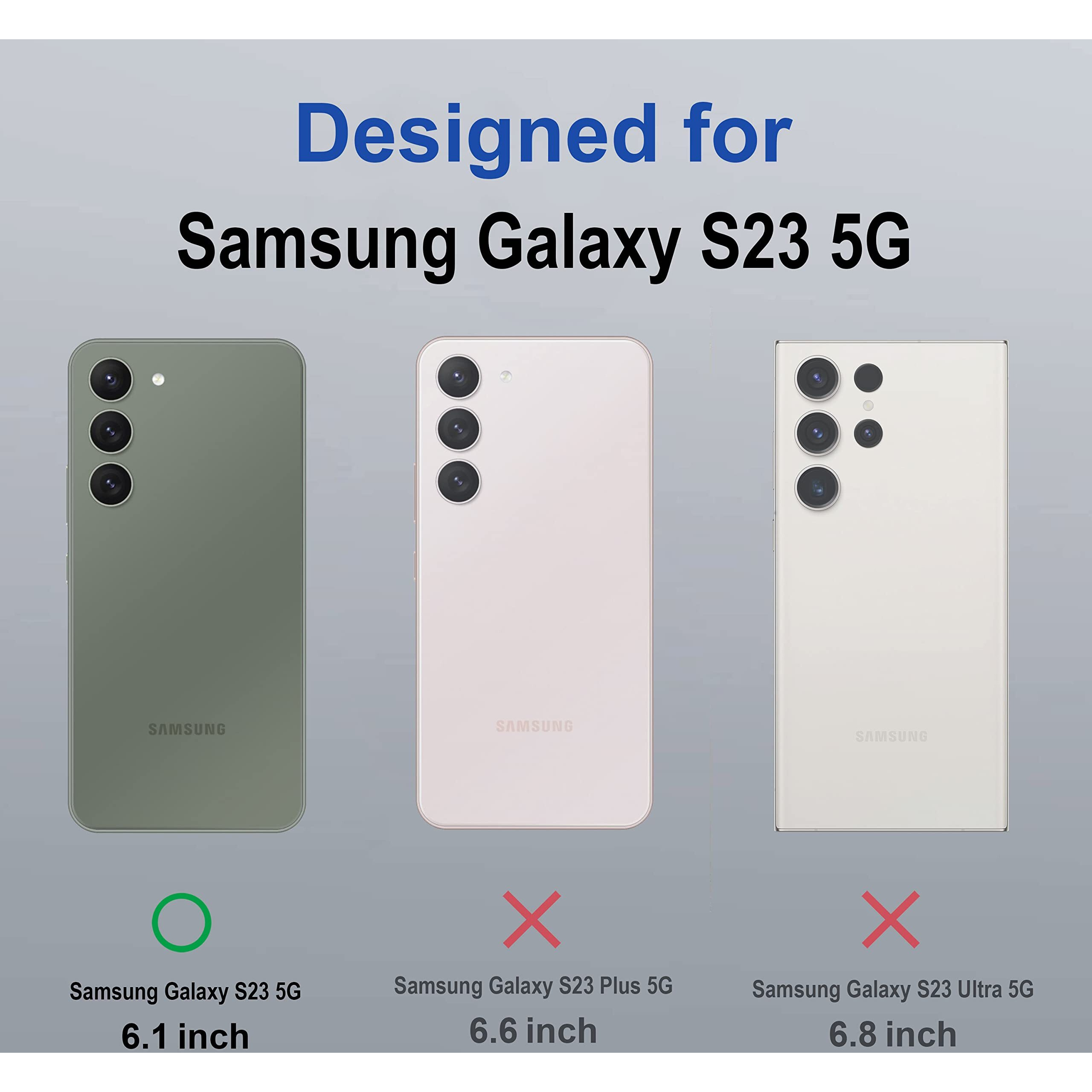 Zapcase Back Case Cover for Samsung Galaxy S23 5G | Compatible for Samsung Galaxy S23 5G Back Case Cover | Compatible with MagSafe | Scratch-Resistant Back Case Cover | Clear