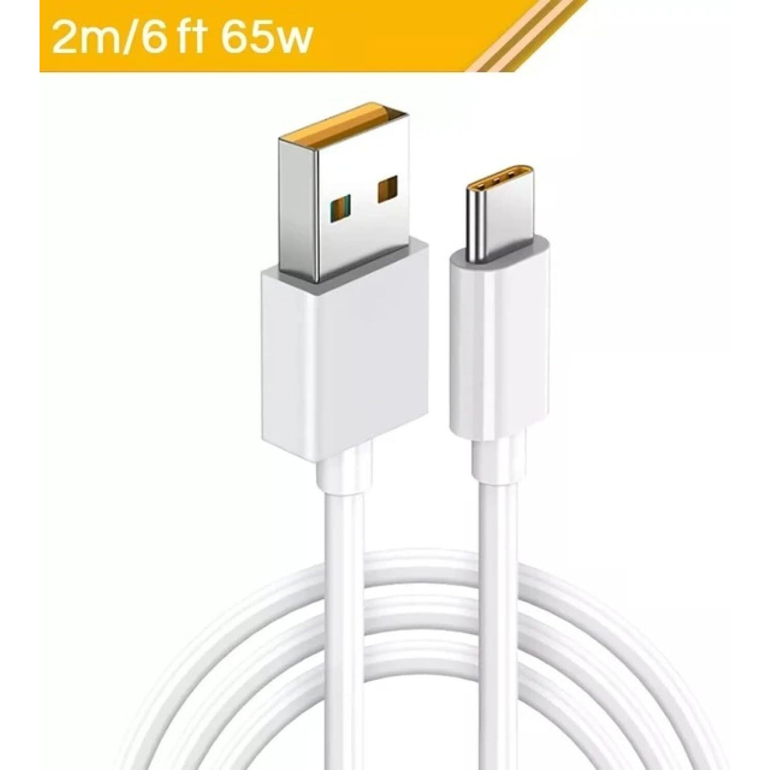 Sounce Realme 65W Super Vooc Charge, Data Sync Fast Charging Type-C Cable Compatible for Realme XT, Realme XT 730G, Realme X2, Realme 6 Pro, Realme Narzo 20A, Realme 7, Realme 7 Pro - 2 Meter