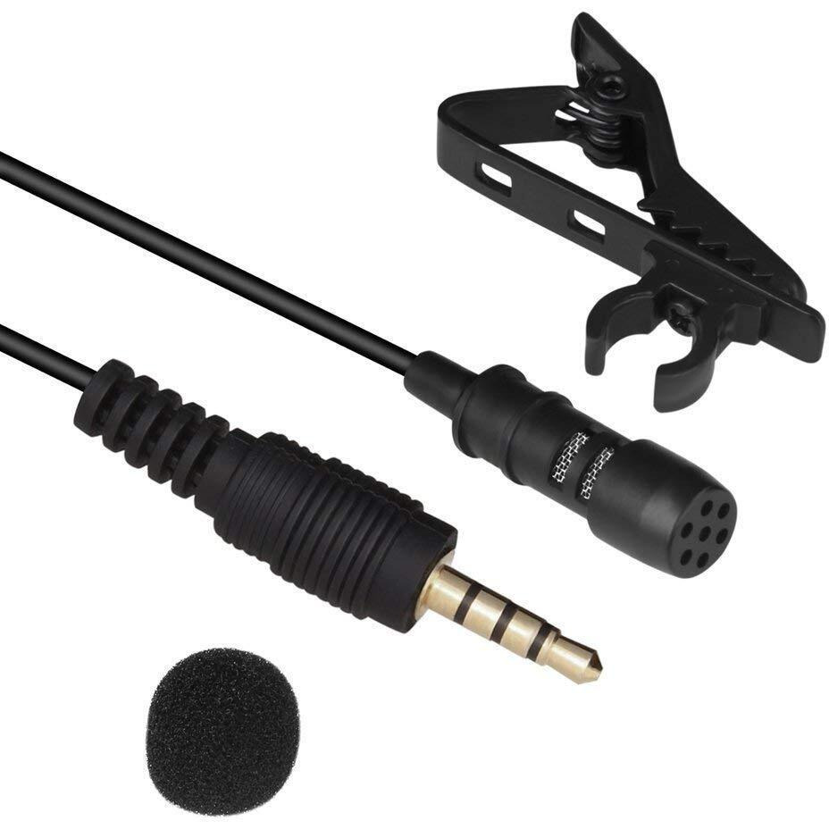 HUMBLE Dynamic Lapel Collar Mic Voice Recording Filter Microphone for Singing Youtube SmartPhones, Black