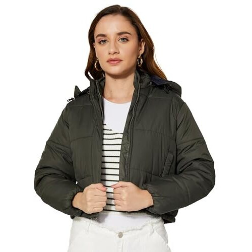Amazon Brand - Symbol Women's Quilted Polyester Jacket (AW19KJ004_Mount Olive_Medium)