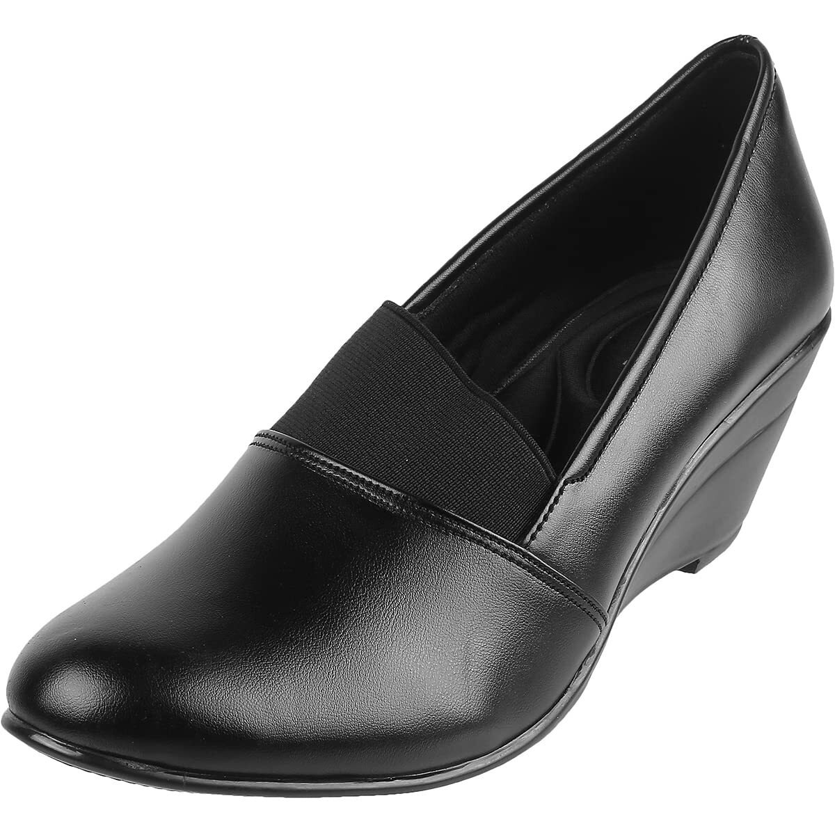 Metro Women's Black Faux Leather Fashion Heel Pumps UK/5 EU/38 (31-4801)