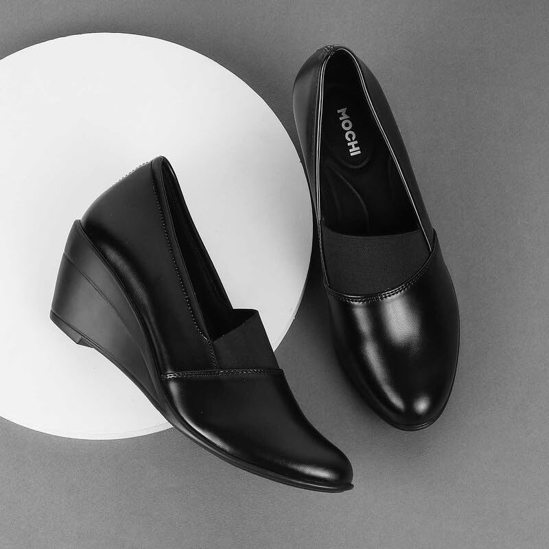 Metro Women's Black Faux Leather Fashion Heel Pumps UK/5 EU/38 (31-4801)