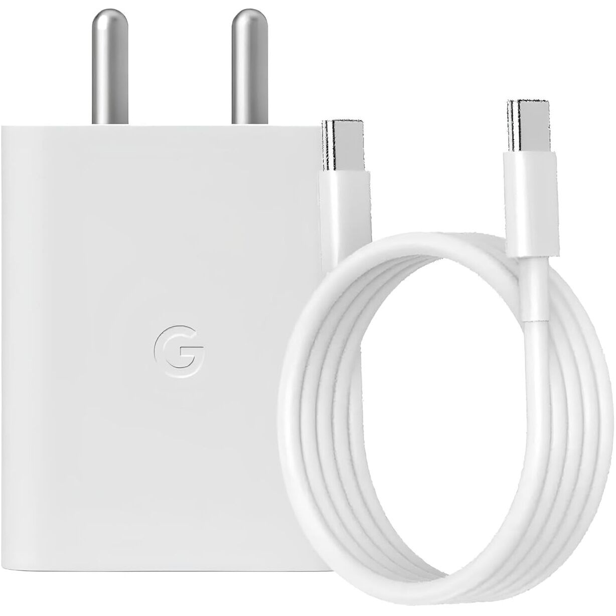 AILKIN 30W USB-C Fast Charger with Cable - Compatible with Google Pixel 7 Pro/7/7A, Pixel 6 Pro/6/6A & All USB-C Devices - Ultra-Fast 30 Watt Charging Adapter, Sleek White Design