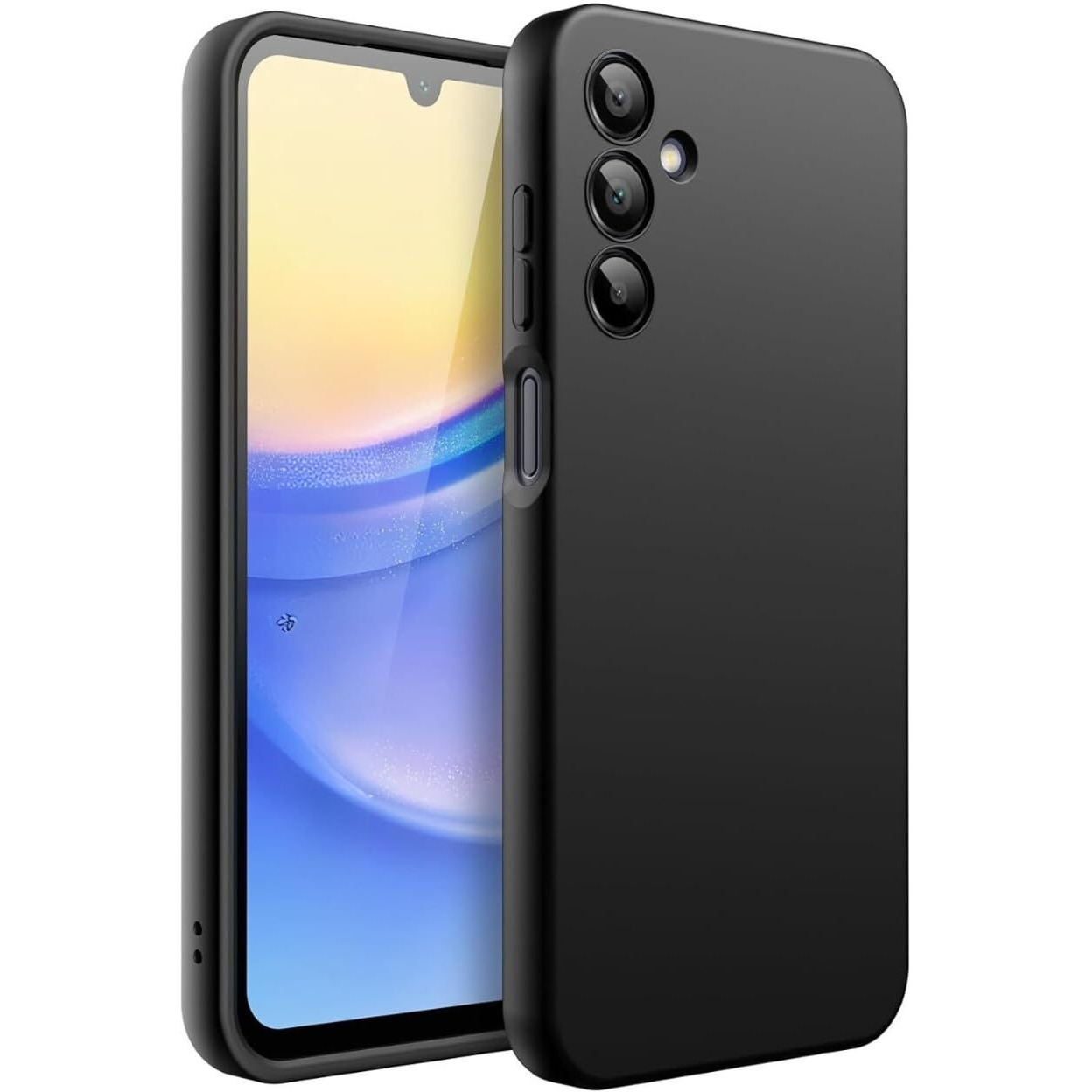 Spazy Case Samsung Galaxy F15 5G / M15 5G Back Cover | Soft Silicone Slim Back Case Cover for Samsung Galaxy F15 5G / M15 5G - Black