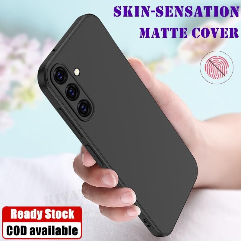 Spazy Case Samsung Galaxy F15 5G / M15 5G Back Cover | Soft Silicone Slim Back Case Cover for Samsung Galaxy F15 5G / M15 5G - Black