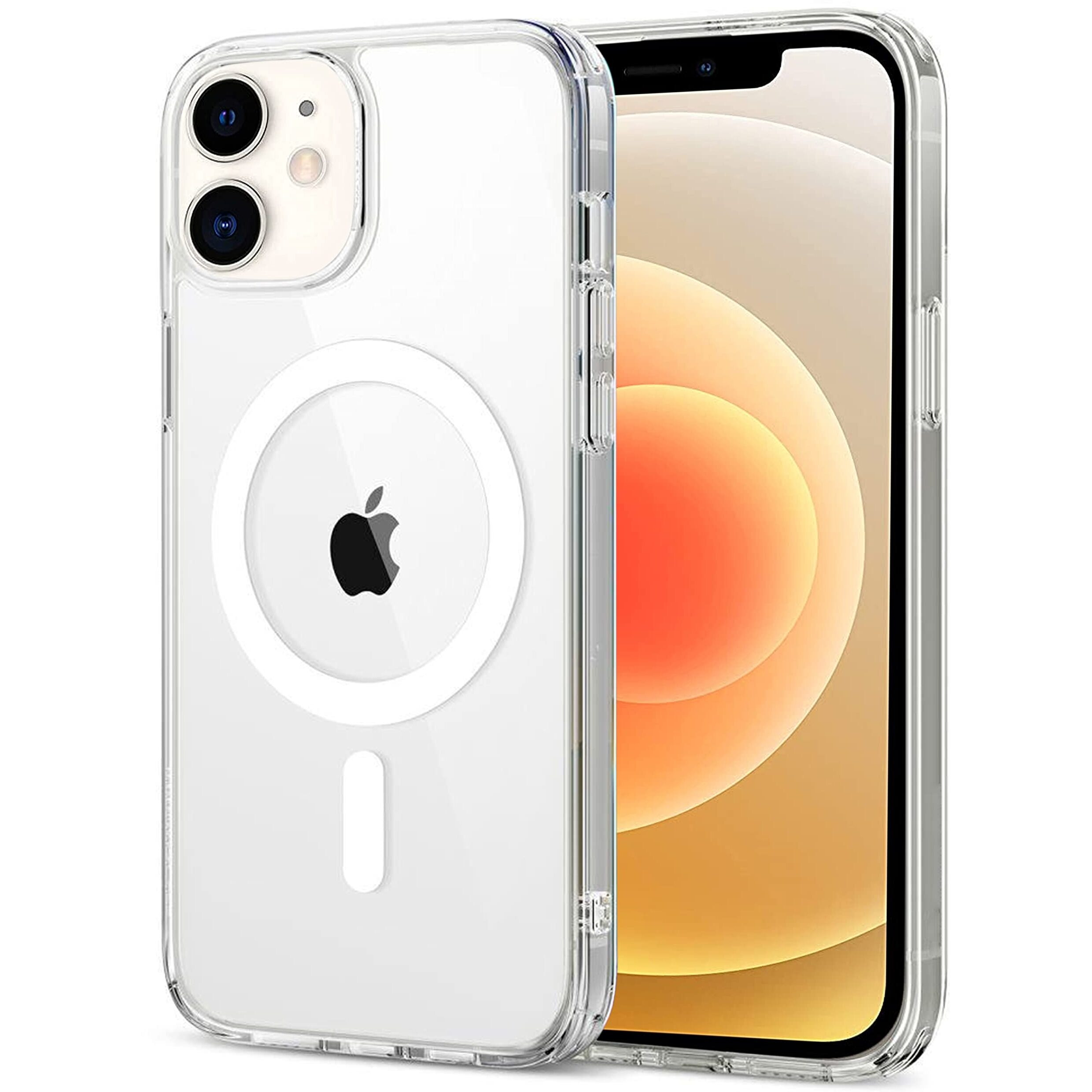 Zapcase Back Case Cover for iPhone 12 Mini/iPhone 13 Mini | Compatible for iPhone 12 Mini/iPhone 13 Mini Back Case Cover | Compatible with MagSafe | Scratch-Resistant Back Case Cover | Clear