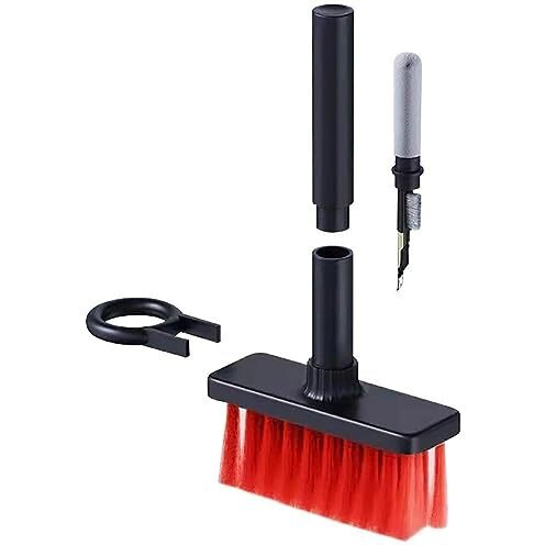 GLUN Multipurpose Cleaning Brush 5-in-1 Multi-Function Cleaning Tools Kit (Keyboard Brush, TWS Cleaner, Key Puller, Metal Pen Tip, High Density Brush) Random