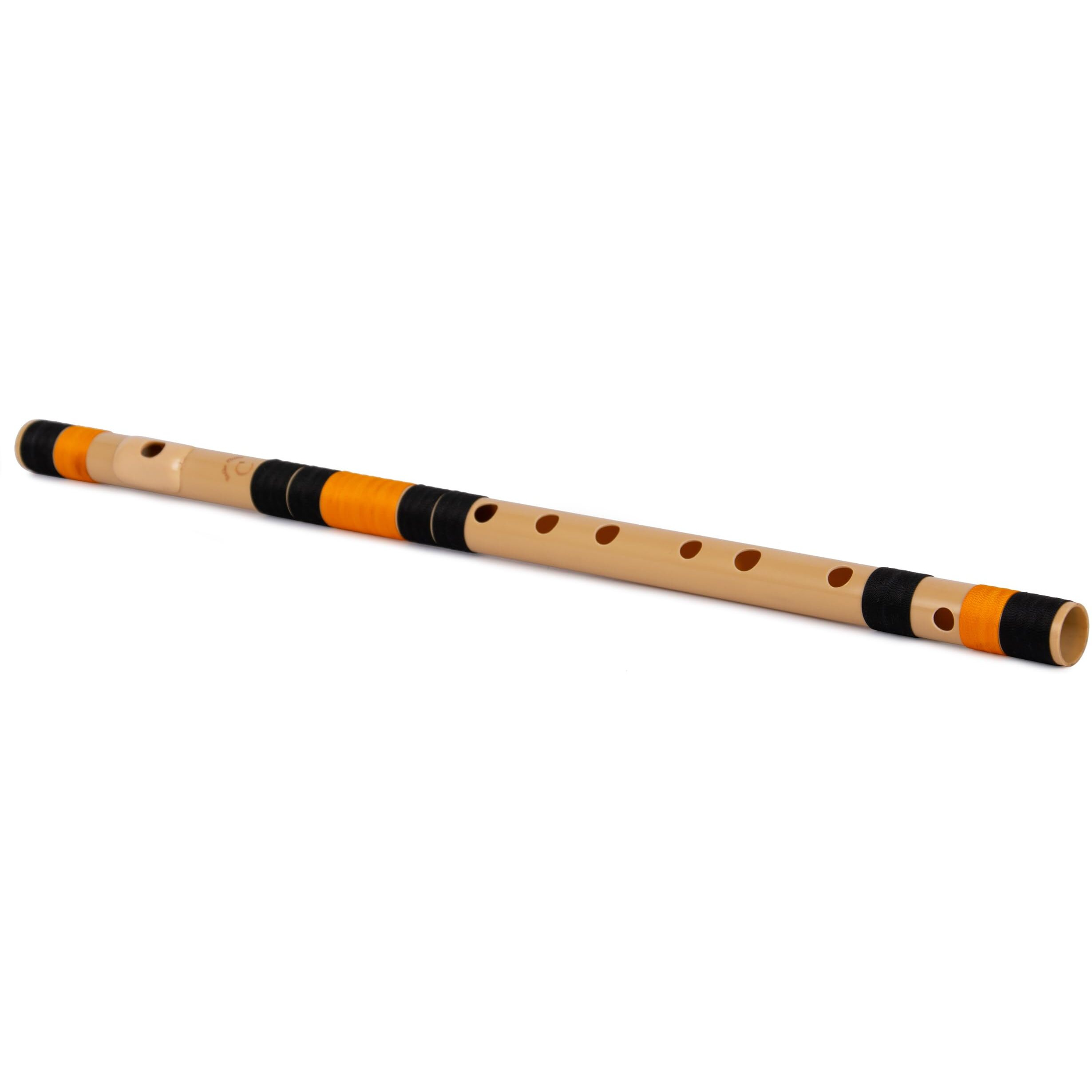Radhe Flutes PVC Fiber C Natural Bansuri Middle Octave RIGHT HANDED (19 Inches)