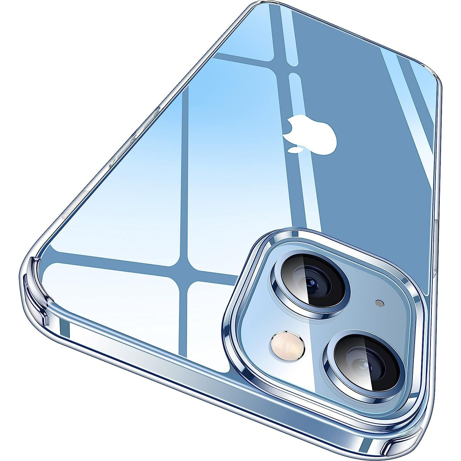 Prolet Case for iPhone 14 Silicone Case Clear Transparent Shockproof Protective Phone Soft Silicone Slim Cover for iPhone 14 (Transparent)