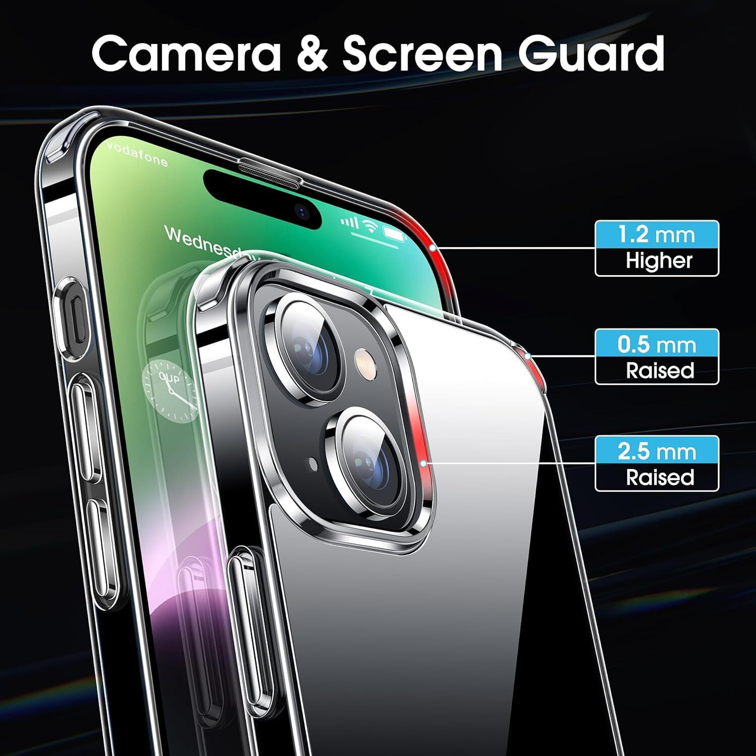 Prolet Case for iPhone 14 Silicone Case Clear Transparent Shockproof Protective Phone Soft Silicone Slim Cover for iPhone 14 (Transparent)