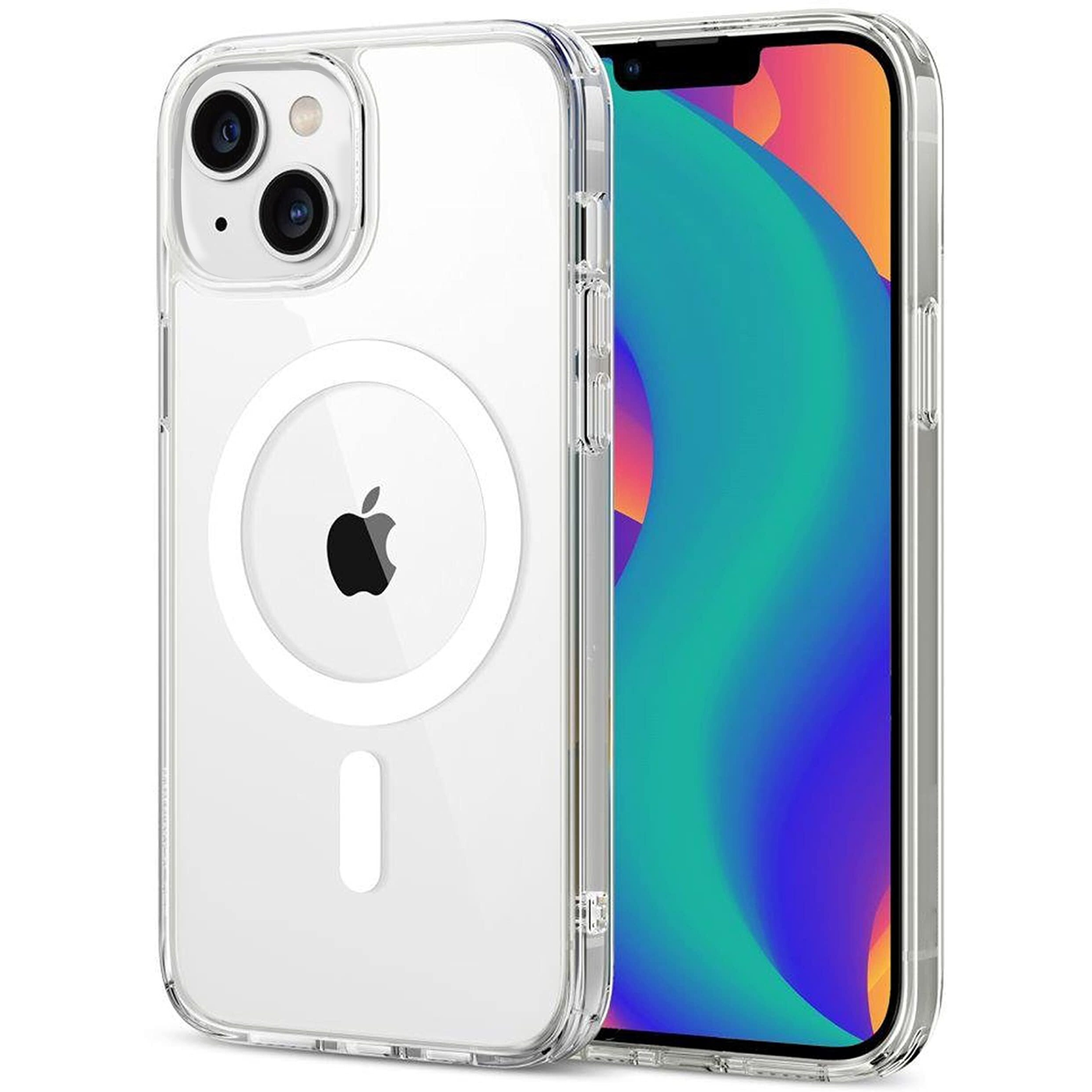 Zapcase Back Case Cover for iPhone 13 | Compatible for iPhone 13 Back Case Cover | Compatible with MagSafe | Scratch-Resistant Back Case Cover | Clear