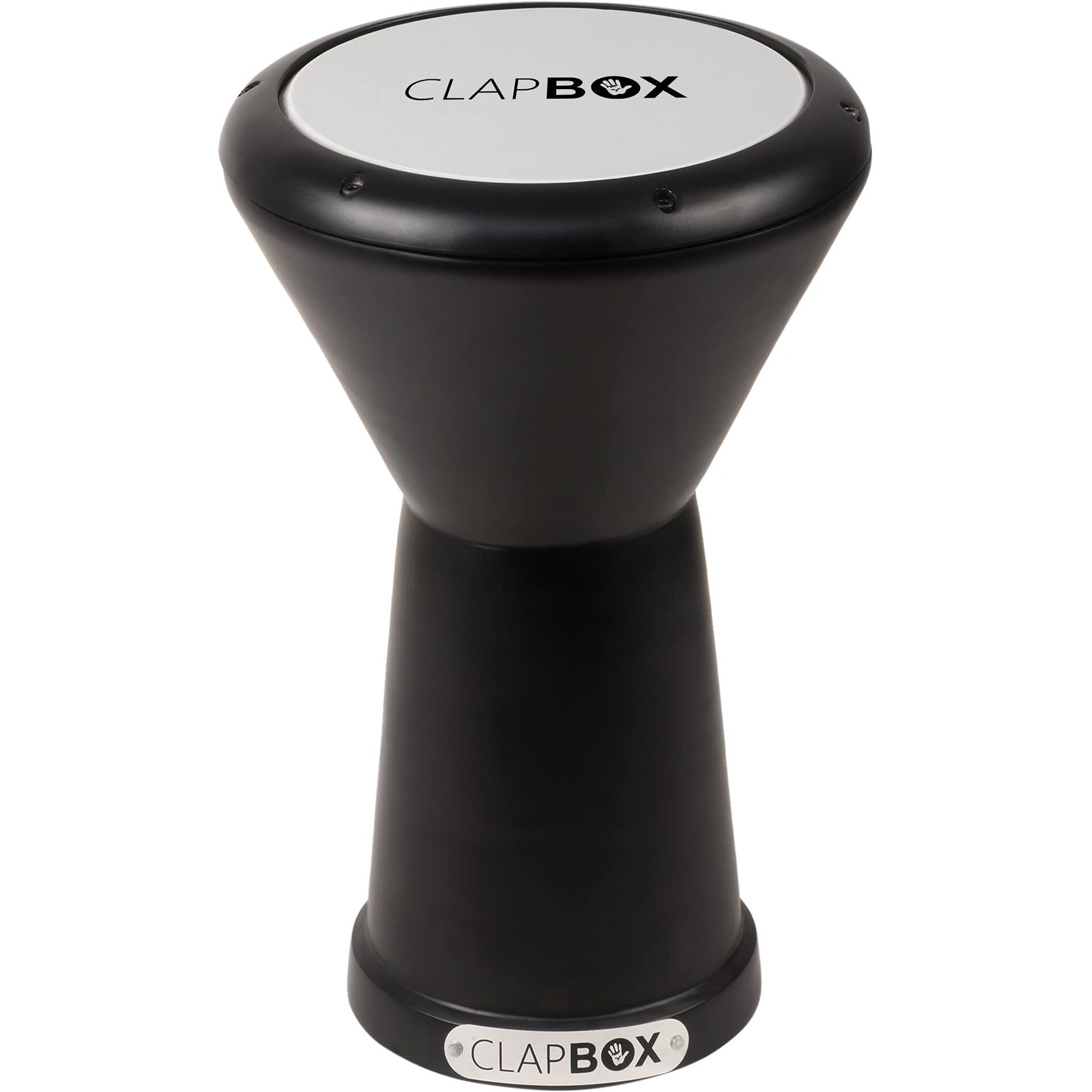 Clapbox Darbuka- Aluminium (9 Inches, Black) Full Size