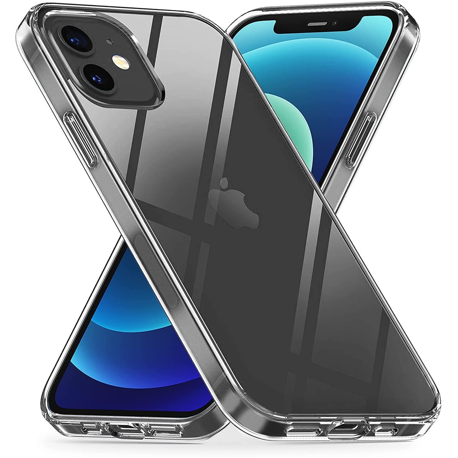 Prolet Case for iPhone 12 Mini Case Clear Transparent Shockproof Protective Phone Soft Silicone Slim Cover for iPhone 12 Mini (Transparent)